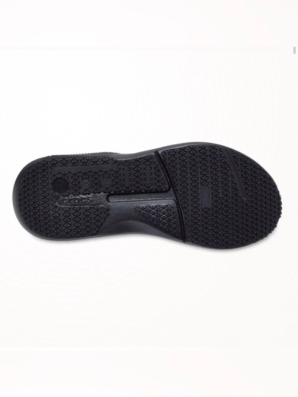 Crocs Women's On the Clock Work Sneaker Triple Black 7.5 athletic shoes non slip